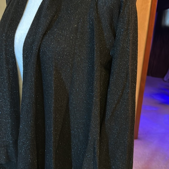 Relaxed fit light weight sweater type has a sparkle long sleeve from Macys - Picture 6 of 7